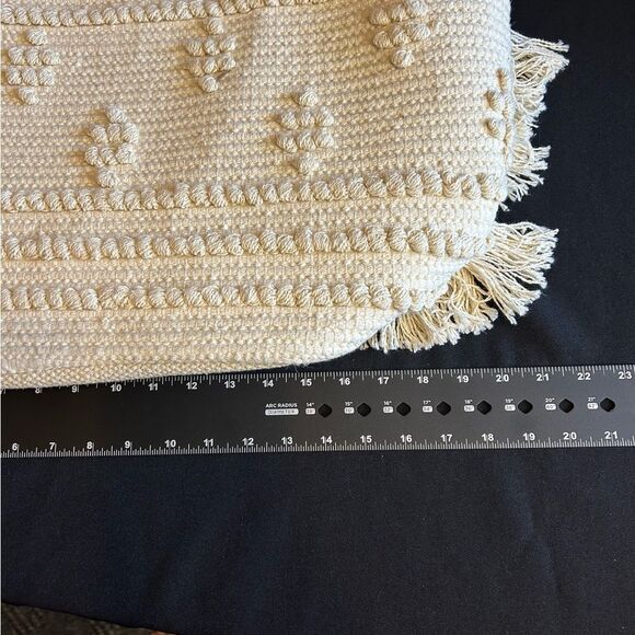 Shade Shore Elegant Cream Woven Large Tote Bag New - Picture 9 of 13